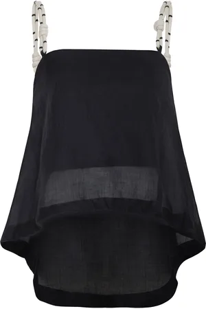 Andres Otalora Rahan Linen Tank Top, , US 2