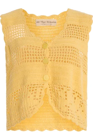All That Remains Eva Crocheted Cotton Vest, , AU 8