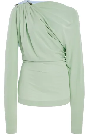 Victoria Beckham Draped Jersey Top, , UK 6