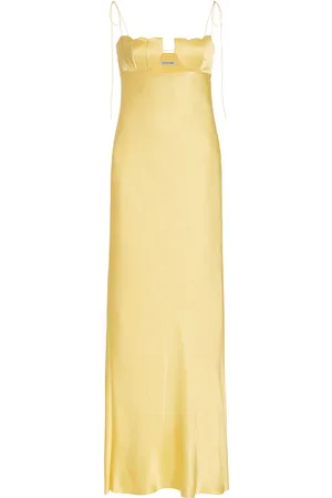 Anna October Tulip Satin Maxi Dress, , S