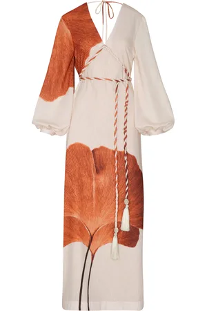 Andres Otalora Odisea Caribeña Tassel-Detailed Linen Maxi Dress, , US 4