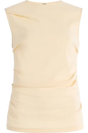 Proenza Schouler Anoushka Top in Linen Slub, , US 4