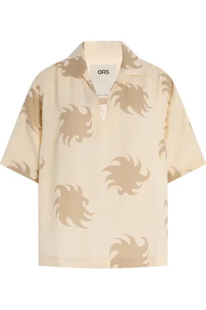 Oas Exclusive Hazel Ember Jaffa Linen Shirt, , XS
