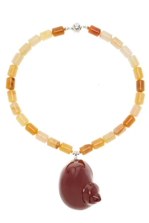 Julietta Exclusive Paloma Jade EnamelNecklace, , OS, , Gifts For Her