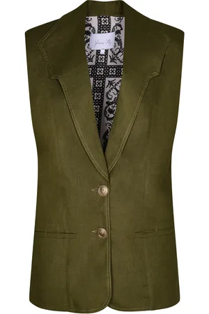 JOHANNA ORTIZ The Moorish Legacy Oversized Linen Vest, , XL