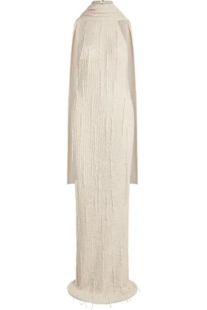AYA MUSE Kiran Ribbon-Knit Cotton-Blend Maxi Dress, , XS