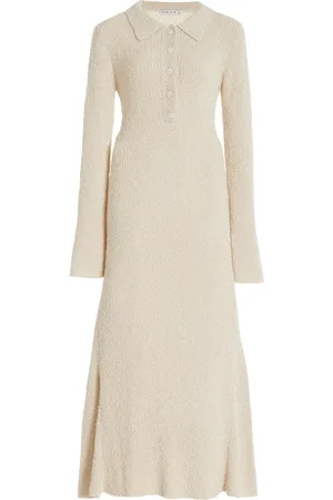 Third Form Unbound Boucle-Knit Maxi Shirt Dress, , US 8