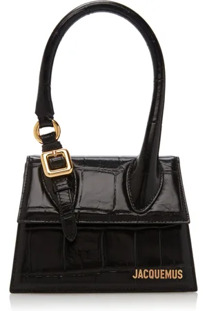 Jacquemus Le Chiquito Moyen Croc-Embossed Leather Bag, , OS