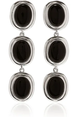 LIÉ STUDIO Exclusive Ada Sterling Onyx Earrings, , OS, , Gifts For Her