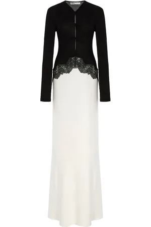 CHRISTOPHER ESBER Verner Lace-Trimmed Knit Maxi Dress Dress, /white, AU 12