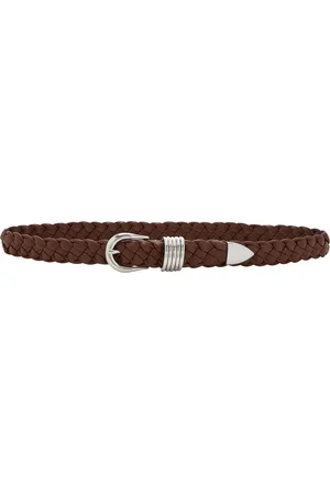 DEHANCHE Hollyhock Braided Leather Belt, , M