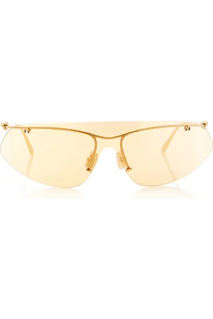 Bottega Veneta Metal Rimless D-Frame Sunglasses, , OS
