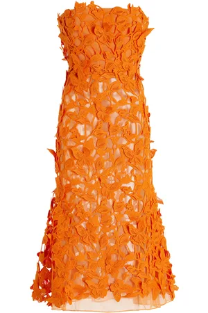 Simkhai Fleurella Floral Guipure Lace Midi Dress, , US 4