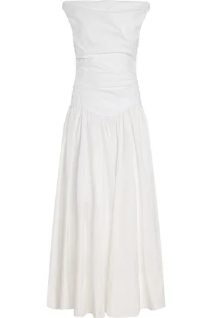 Simkhai Cersei Knit-Cotton Combo Midi Dress, , US 0