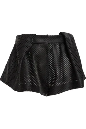 Stella McCartney Perforated Altermat Vegan Leather Shorts, , IT 40