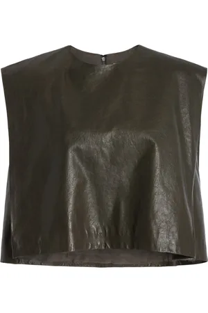 Heirlome Milagros Leather Crop Top, , XS