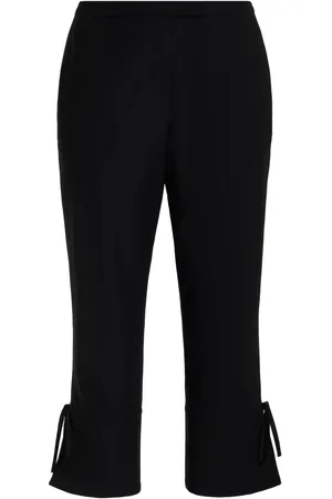 Colleen Allen Tie-Detailed Stretch-Crepe Capri Pants, , US 4