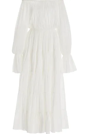 More Noir Beatrice Cotton-Silk Voile Dress, , XS