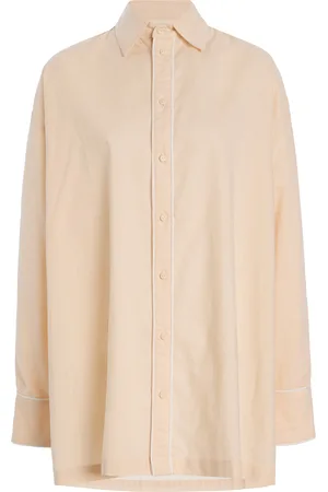 Zulu & Zephyr Embroidered Hemp-Cotton Shirt, , XS