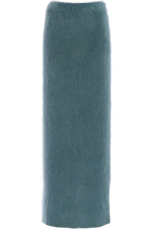 AISLING CAMPS Brushed Mohair-Blend Midi Skirt, , S