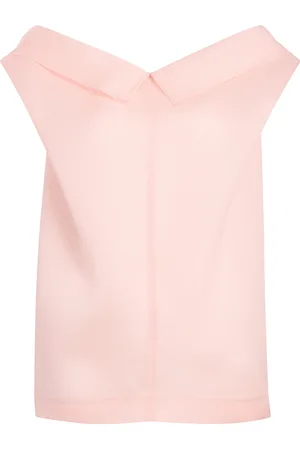 Khaite Selly Draped Silk Top, , US 2