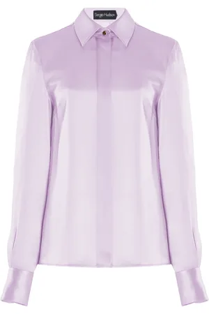Sergio Hudson Button-Down Silk Blouse, , US 6