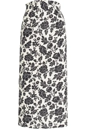 POSSE Romeo High-Waisted Linen Column Maxi Skirt, , XS