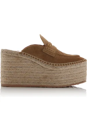 Gianvito Rossi Suede Platform Espadrille Mules, , IT 39