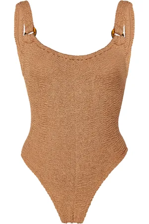 Hunza G Domino Seersucker Swimsuit, , OS