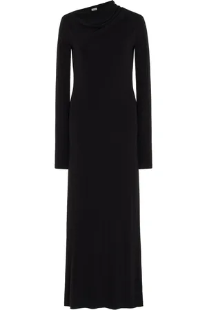 Totême Draped Jersey Maxi Dress, , XS