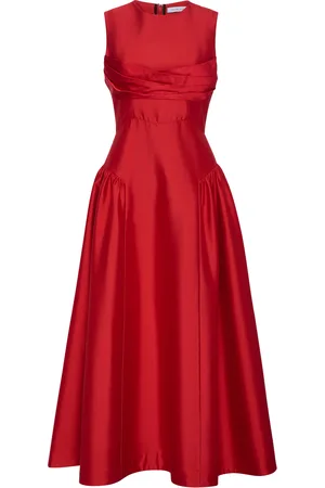 RACHEL GILBERT Sawyer Silk-Wool Dress, , 2