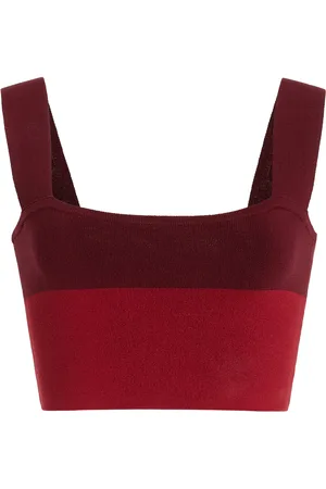 POSSE Exclusive Theo Striped Knit Cropped Tank Top, , XXS