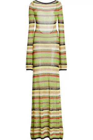 SIR Coastline Open-Back Striped Maxi Dress, , 3