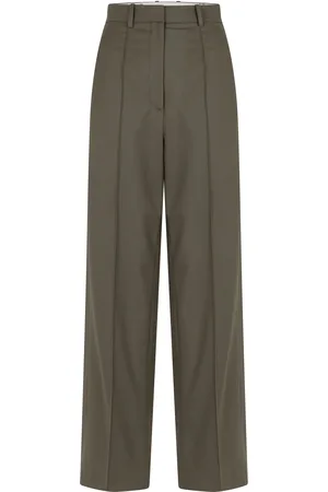Heirlome Antonella Tailored Stretch-Wool Straight-Leg Pants, , US 0