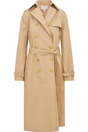 LOVESHACKFANCY Thiel Cotton-Blend Trench Coat, , US 0