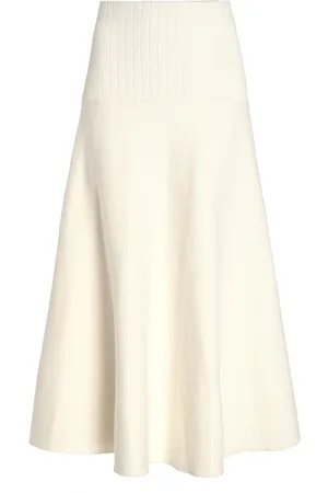 Proenza Schouler Katalina Soufflé-Knit Midi Skirt, , XS