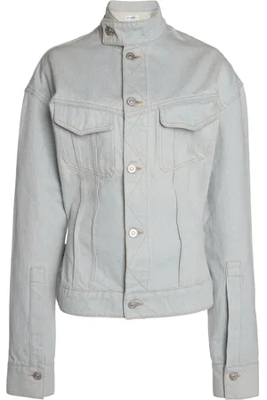 Victoria Beckham Sculpted Cotton Denim Jacket, , UK 8
