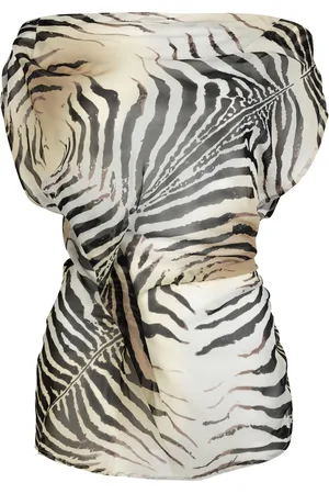 Paris Georgia Lliquid Printed Silk Top, , M