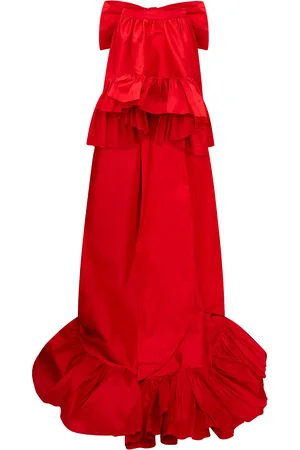 LOVESHACKFANCY Acaro Taffeta Mini Skirt, , US 0