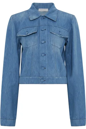 GABRIELA HEARST Roland Cotton-Linen Denim Jacket, , IT 36