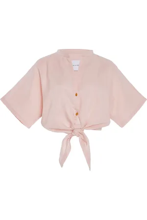 Cala De La Cruz Exclusive Leroy Linen Top, , L