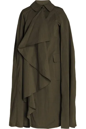 ULLA JOHNSON Cecille Cotton-Blend Cape Coat, , S