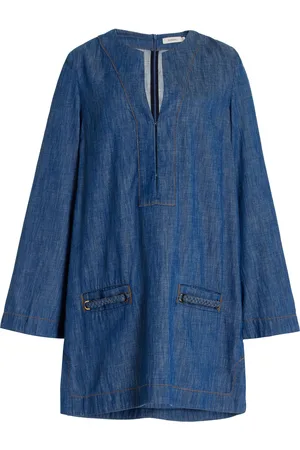 ZIMMERMANN Wylie Denim Tunic Dress, , 0P