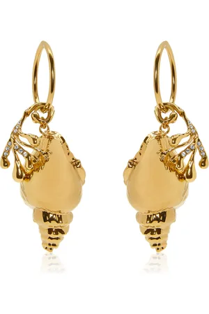 Oscar de la Renta -Tone Shell Hoop Earrings, , OS, , Gifts For Her