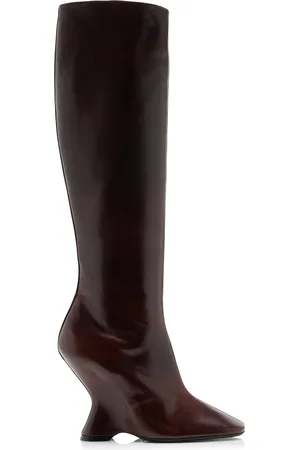 DRIES VAN NOTEN Wedge Leather Boots, , IT 36
