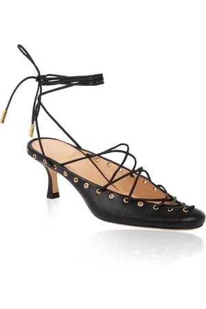 Chloé Ghilies Lace-Up Leather Mules, , IT 38