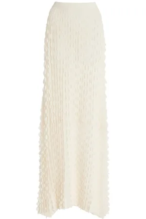 ULLA JOHNSON Willa Textured Cotton-Blend Maxi Skirt, , P