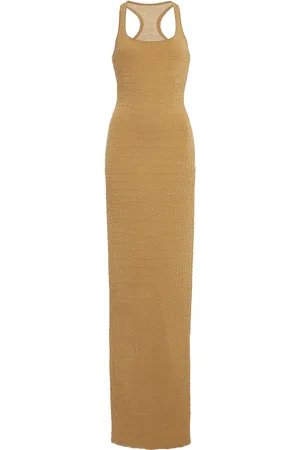 Jacquemus Scala Croc-Knit Maxi Tank Dress, , FR 36