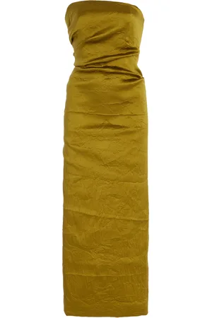 TOVE Kezia Crease-Effect Satin Maxi Dress, , FR 34