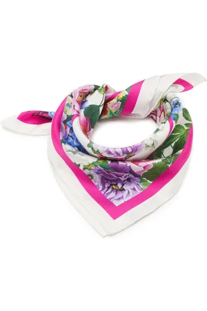 Dolce & Gabbana Floral Silk Foulard, , OS
